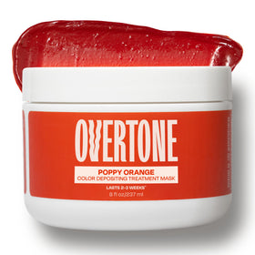 oVertone Poppy Orange Color Depositing Hair Mask front view