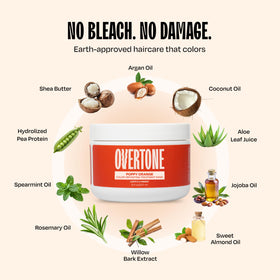 oVertone Poppy Orange Hair Mask packaging details