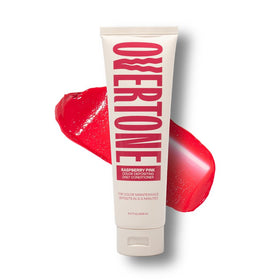oVertone Raspberry Pink Conditioner front view with packaging