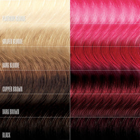 oVertone Raspberry Pink Hair Mask in bathroom setting