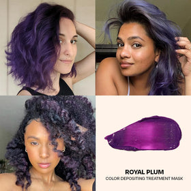 oVertone Royal Plum Conditioner on a bathroom shelf