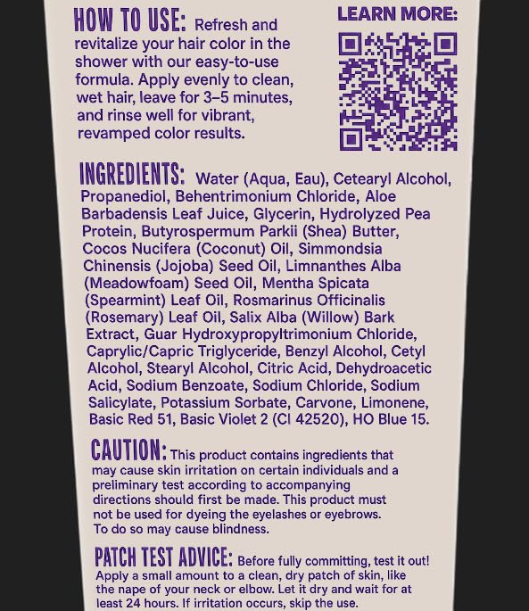 oVertone Royal Plum Conditioner texture close-up