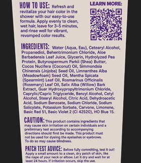 oVertone Royal Plum Conditioner texture close-up