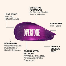 oVertone Royal Plum Conditioner with hairbrush