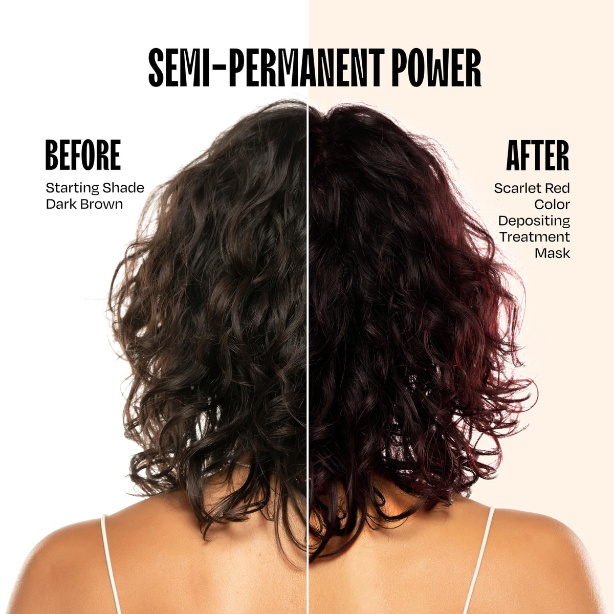 oVertone Scarlet Red Hair Mask packaging side view