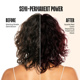 oVertone Scarlet Red Hair Mask packaging side view