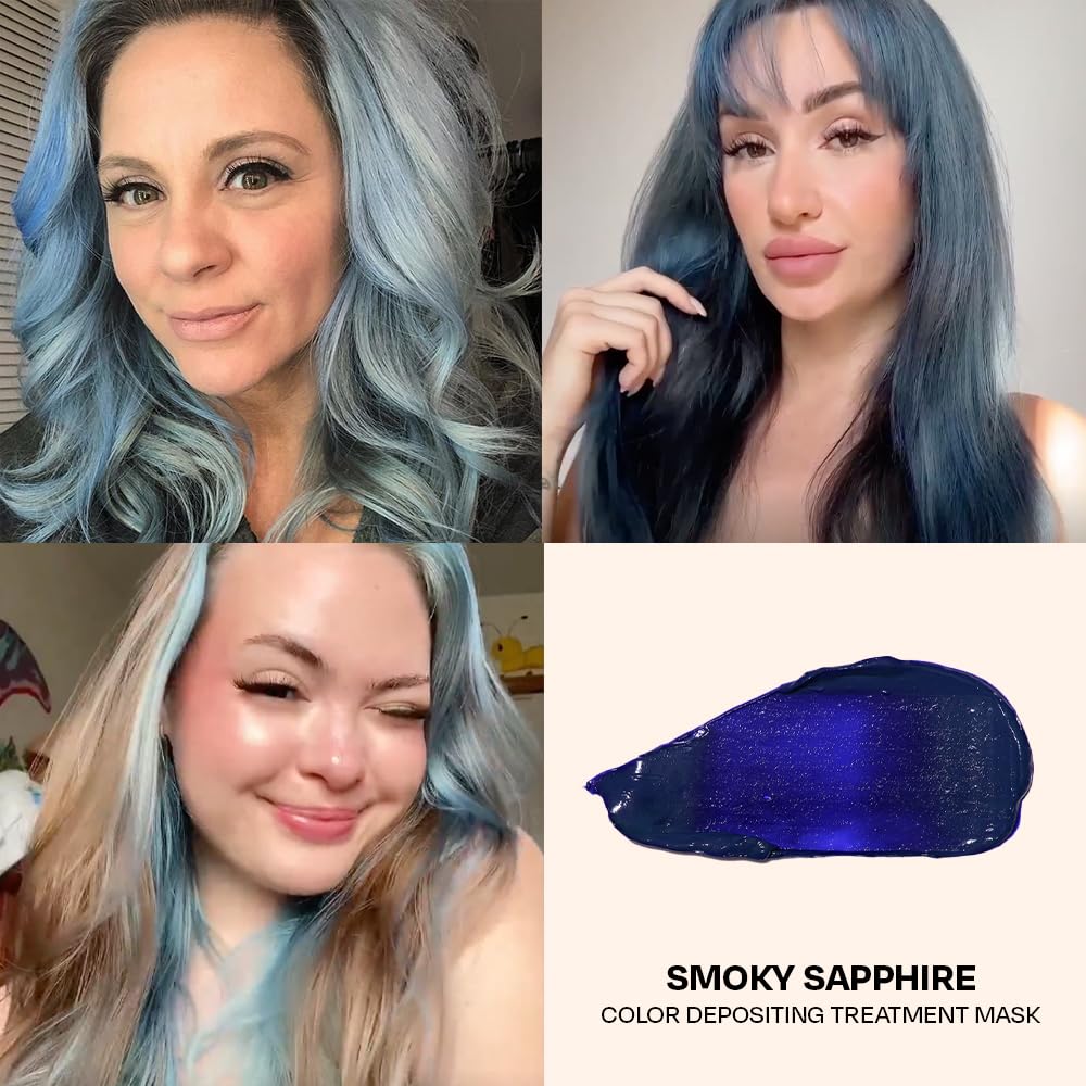 oVertone Smoky Sapphire Hair Mask with natural ingredients