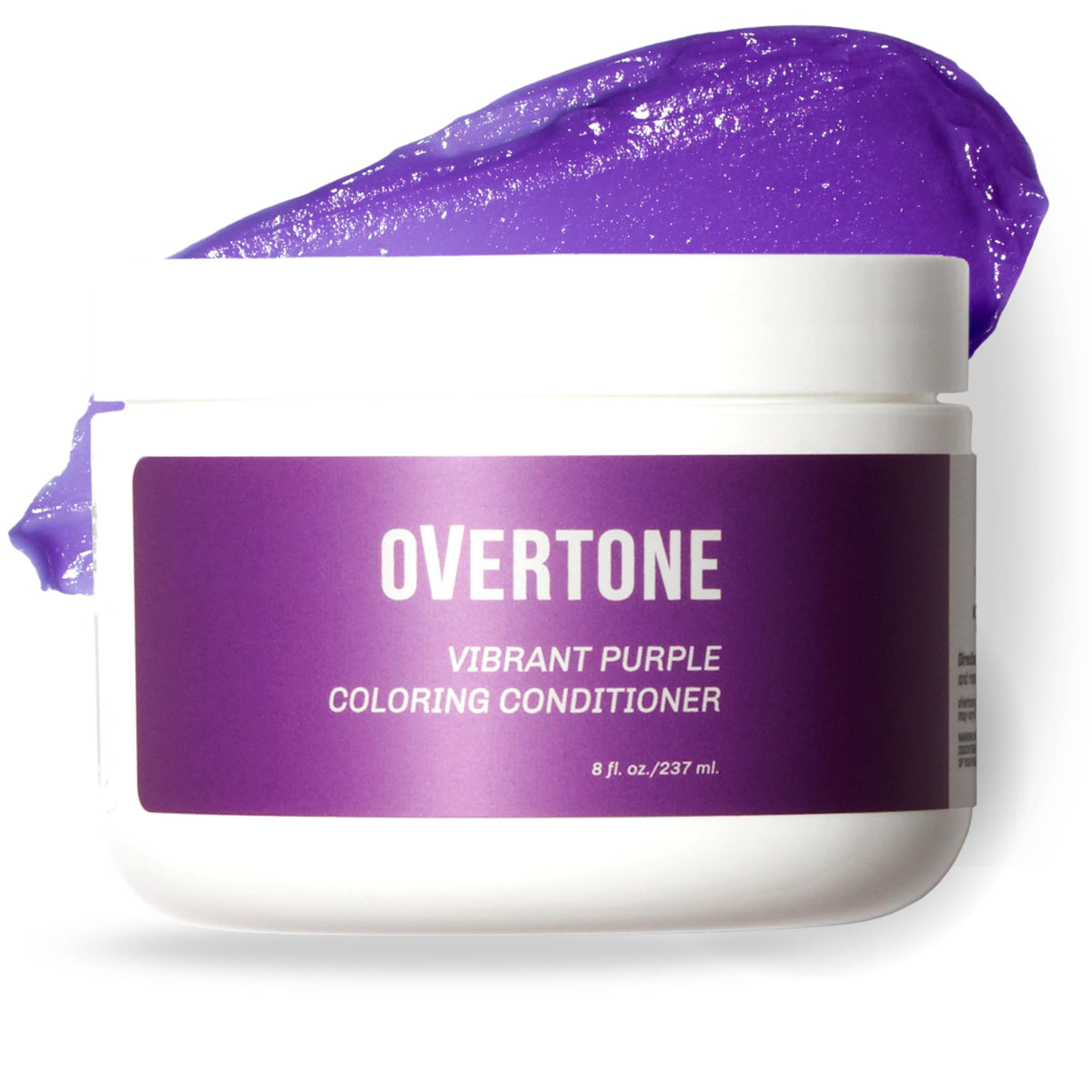 oVertone Vibrant Purple Hair Mask 8 oz front view