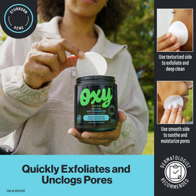 Oxy Deep Pore Acne Cleansing Pad smooth side