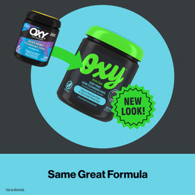 Oxy Deep Pore Acne Cleansing Pads on bathroom counter
