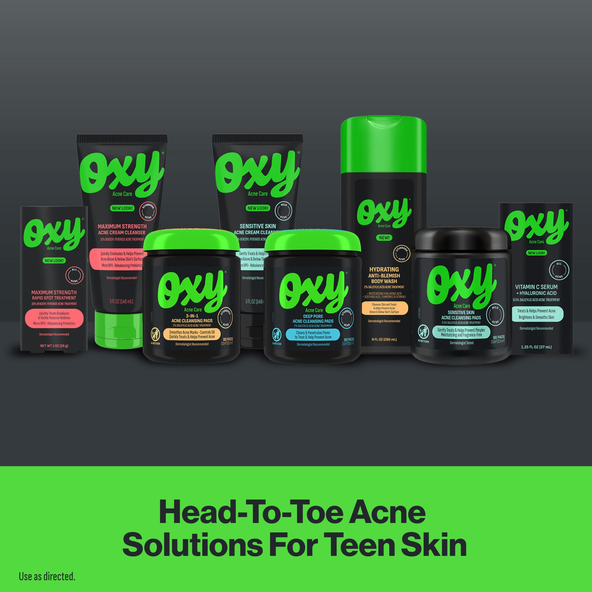 Oxy Deep Pore Acne Cleansing Pads opened with pad visible
