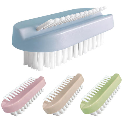 OYEWALLS Nail Brush Set 4PCS in blue, khaki, green, and pink