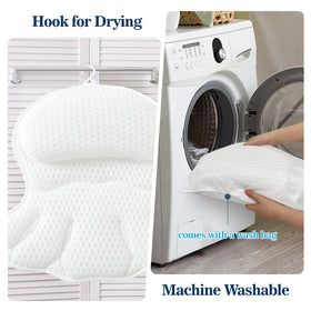 Ozyalo Bath Pillow hanging to dry after washing