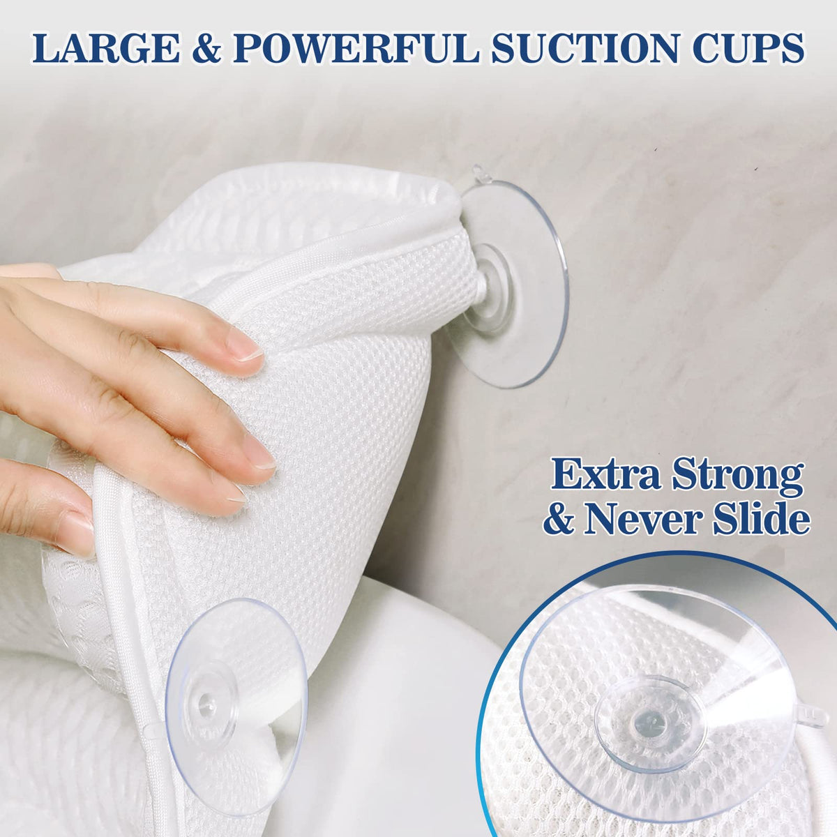 Ozyalo Bath Pillow in mesh bag for easy washing