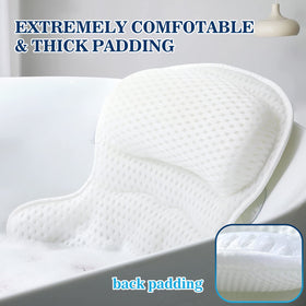 Ozyalo Bath Pillow with 6 suction cups for stability