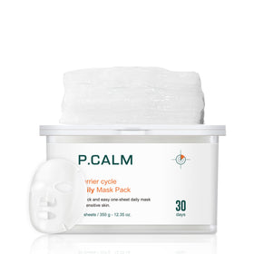 P.CALM Barrier Cycle Daily Sheet Mask packaging front view