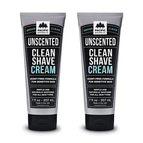 Pacific Shaving Company Clean Men's Sensitive Shaving Cream 7 Oz front view