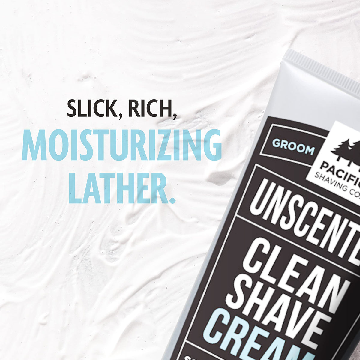 Pacific Shaving Company Clean Men's Sensitive Shaving Cream 7 Oz packaging