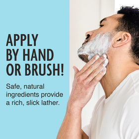 Pacific Shaving Company Clean Men's Sensitive Shaving Cream application on skin