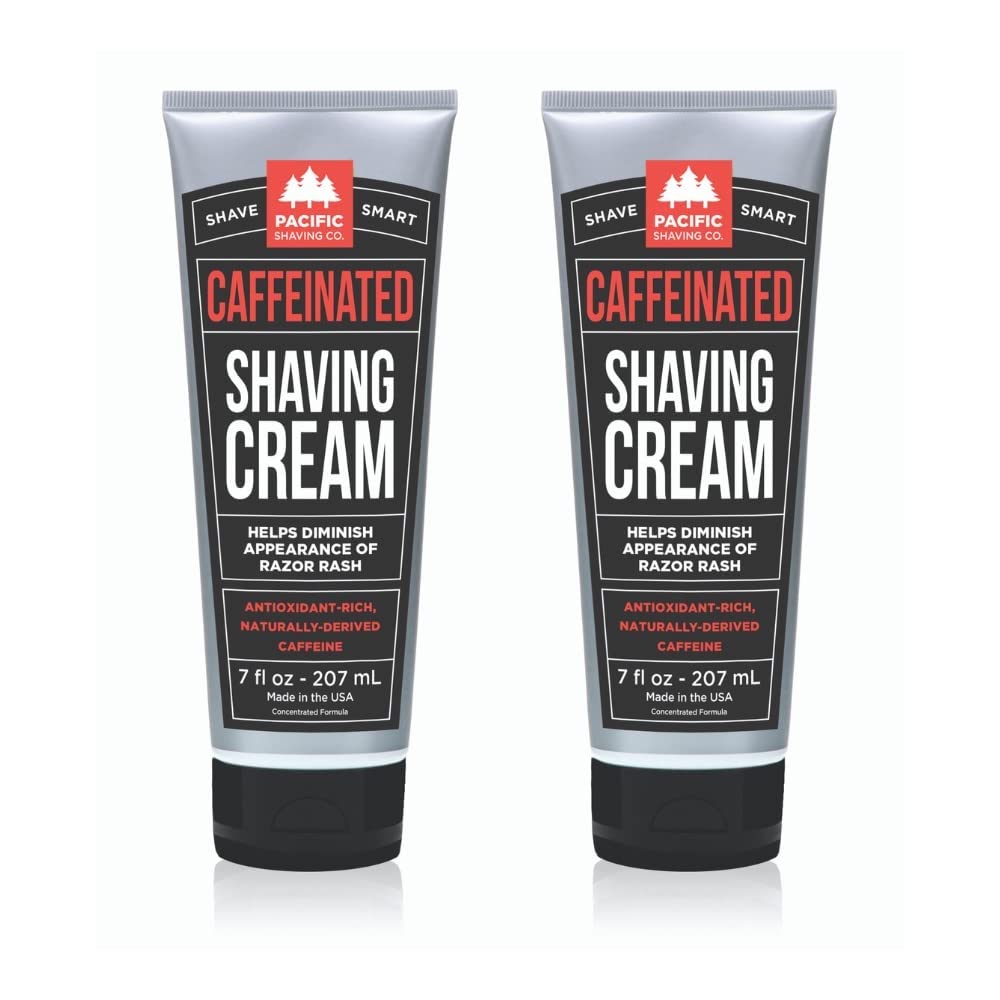 Pacific Shaving Company Men's Caffeinated Shaving Cream front view