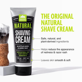 Pacific Shaving Company Natural Shaving Cream packaging side view