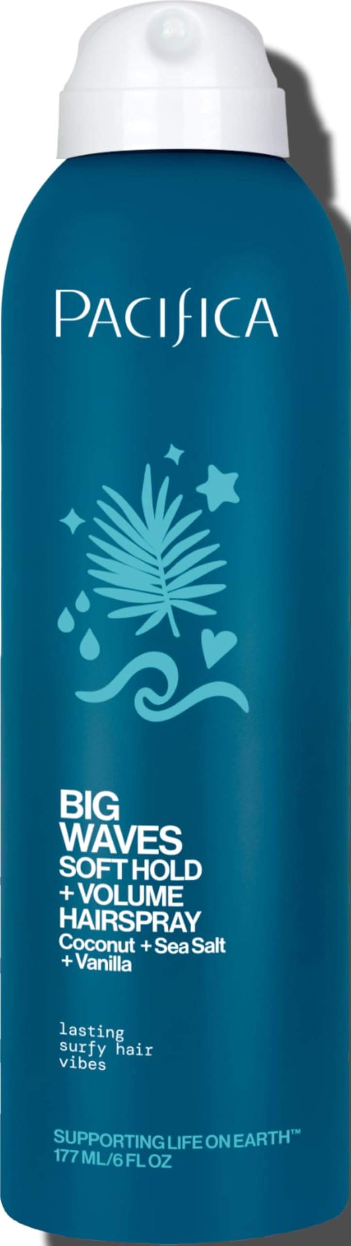 Pacifica Big Waves Coconut Vanilla Sea Salt Hairspray front view