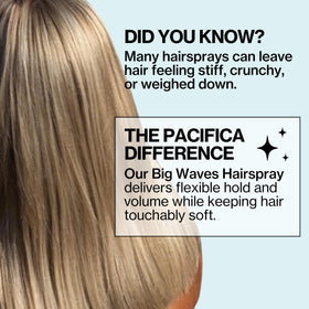 Pacifica Big Waves Coconut Vanilla Sea Salt Hairspray lifestyle scene