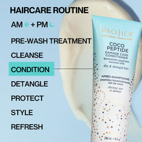 Pacifica Coco Peptide Damage Care Conditioner back label