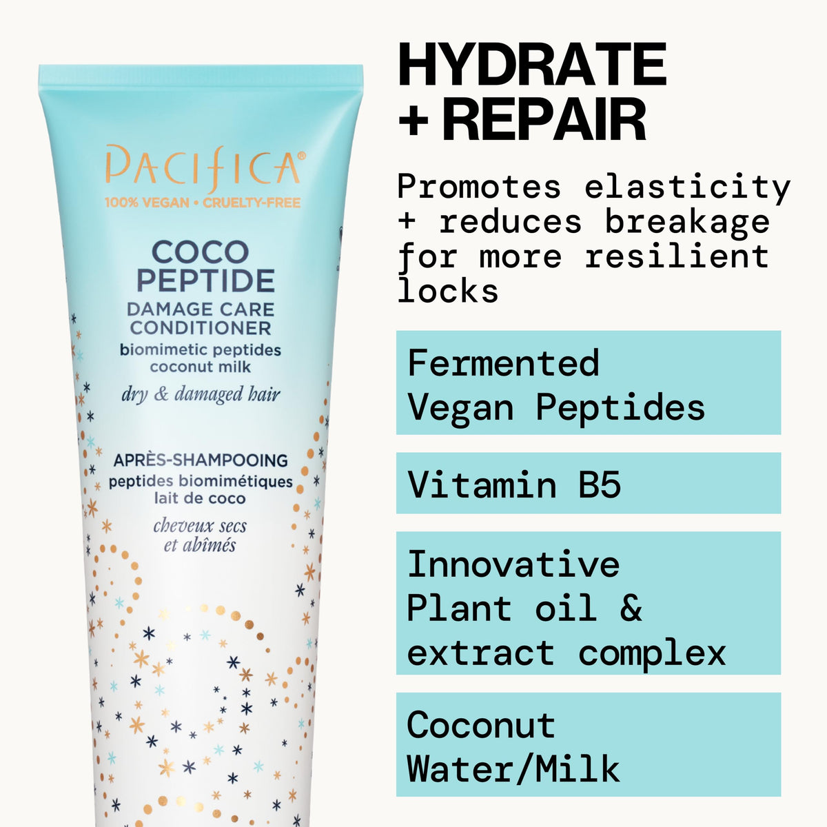 Pacifica Coco Peptide Damage Care Conditioner front view