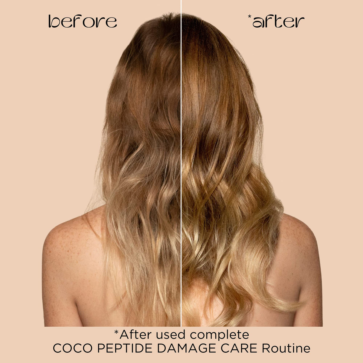 Pacifica Coco Peptide Damage Care Shampoo back view with ingredient list