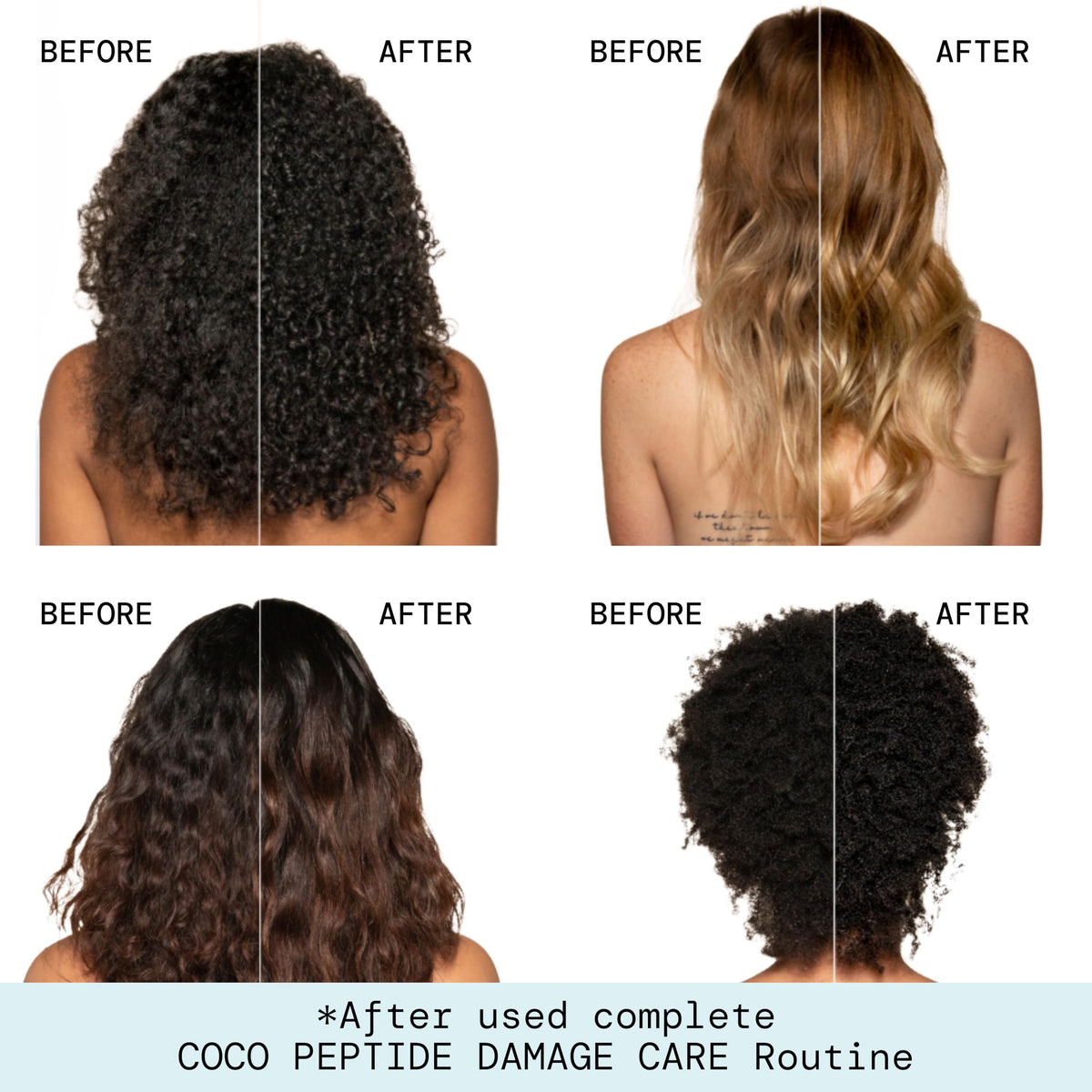 Pacifica Coco Peptide Damage Care Shampoo lathering on hair