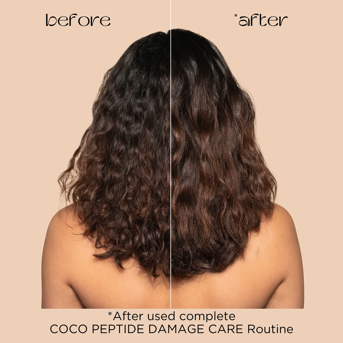 Pacifica Coco Peptide Damage Care Shampoo side view showing packaging details