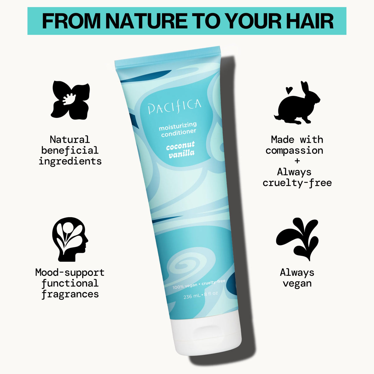 Pacifica Coconut Vanilla Conditioner texture close-up