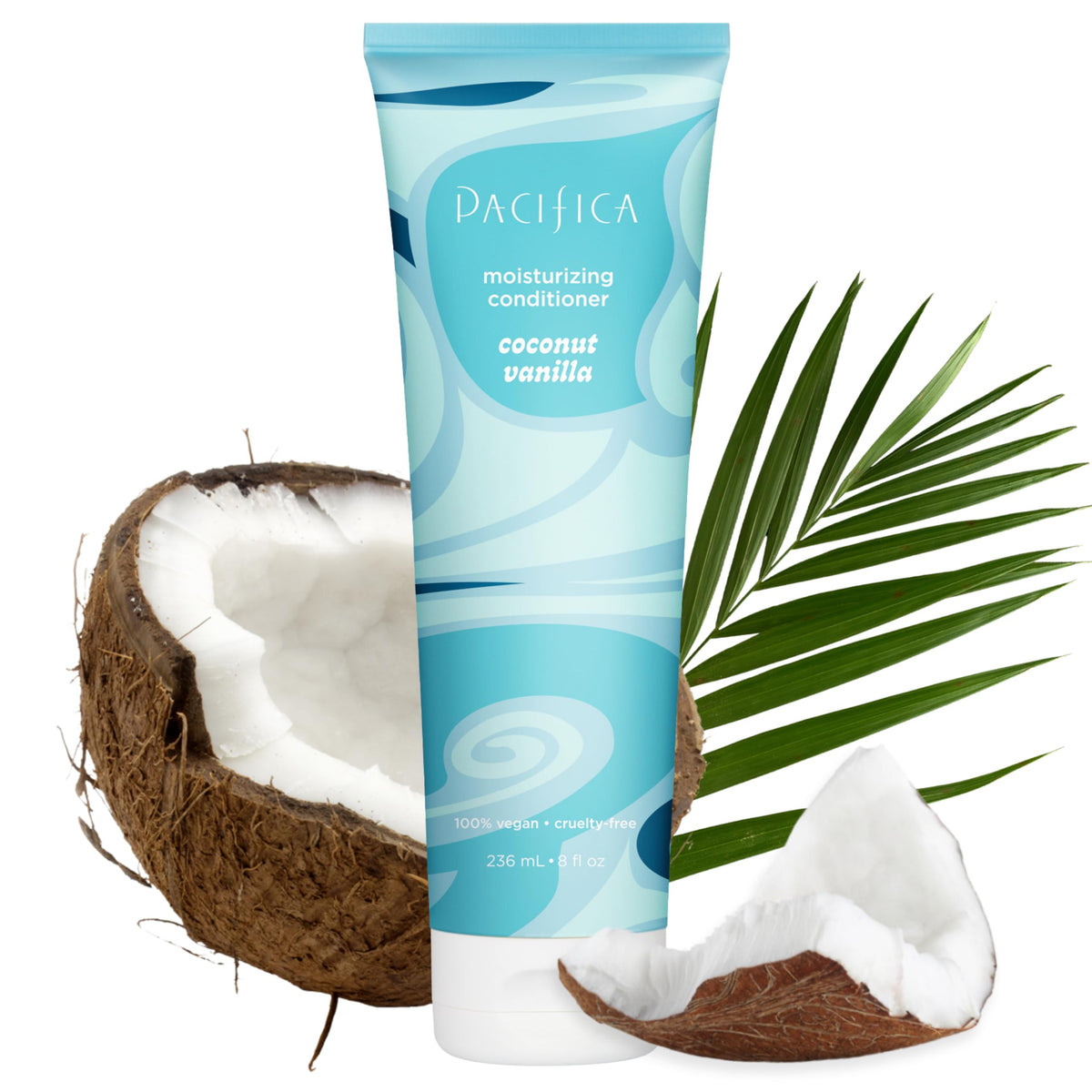 Pacifica Coconut Vanilla Moisturizing Conditioner front view 8 fl oz