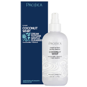 Pacifica Coconut Whip Cream-to-Foam Face Wash 8oz back view