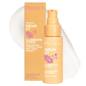 Pacifica Dreamlit Illuminating Facial Lotion front view with pump