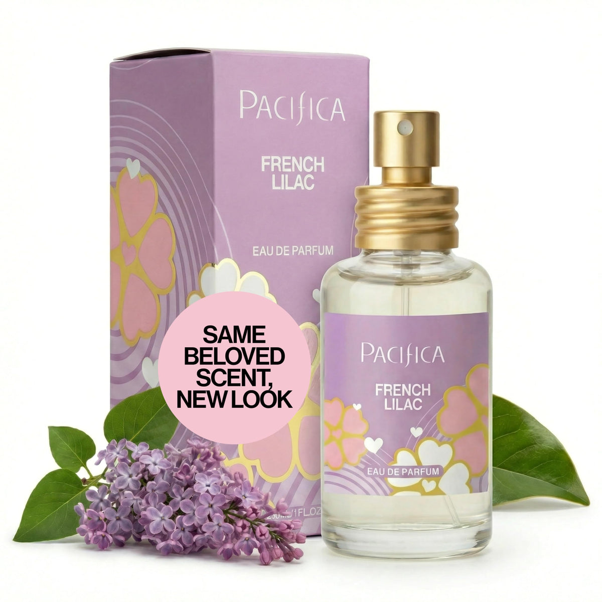 Pacifica French Lilac Spray Perfume 1 oz bottle front view