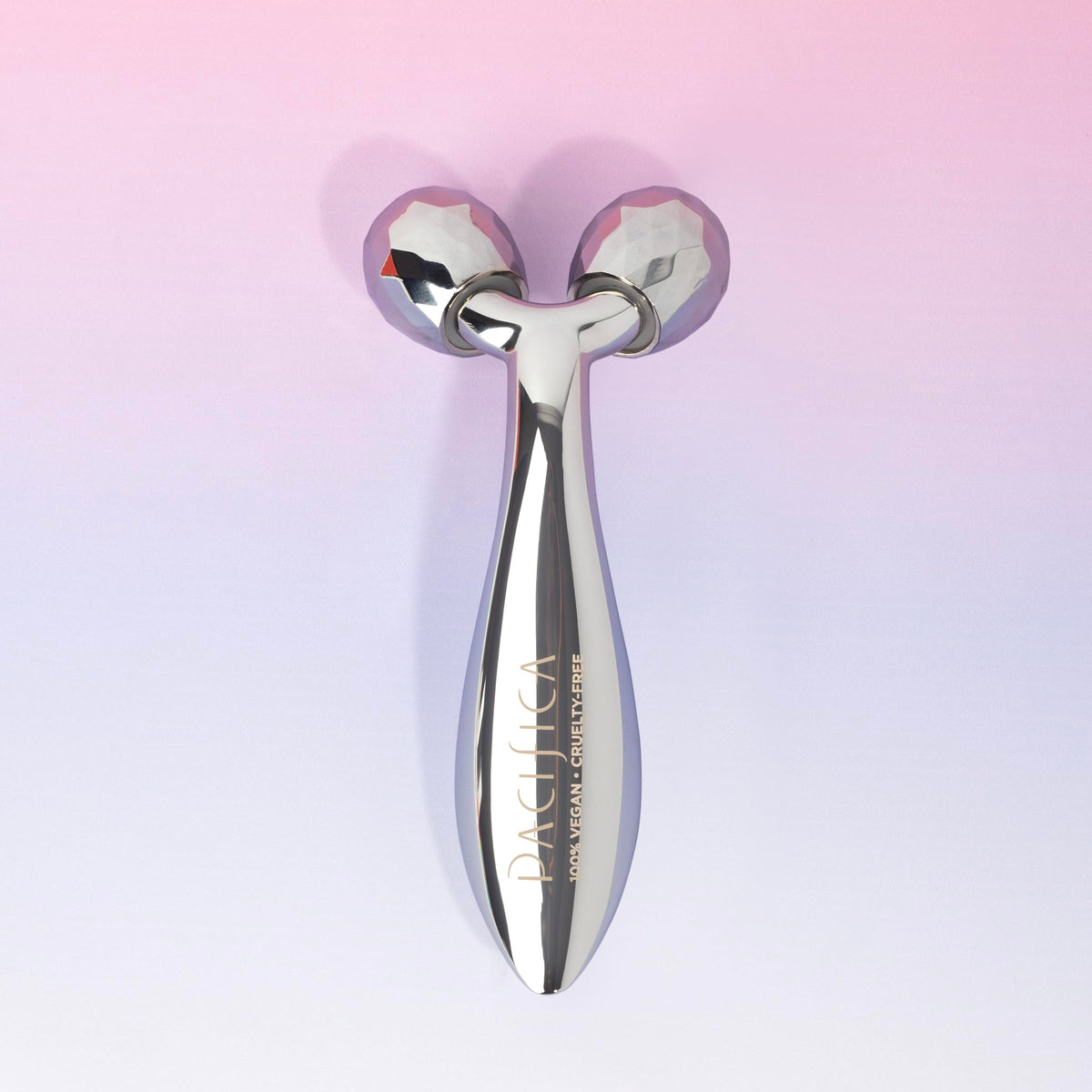 Pacifica Future Youth Face Roller beside skincare products