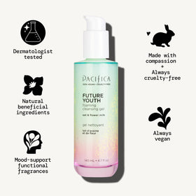 Pacifica Future Youth Foaming Face Wash gel texture close-up