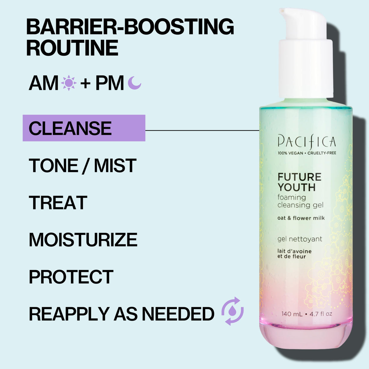 Pacifica Future Youth Foaming Face Wash with natural extracts
