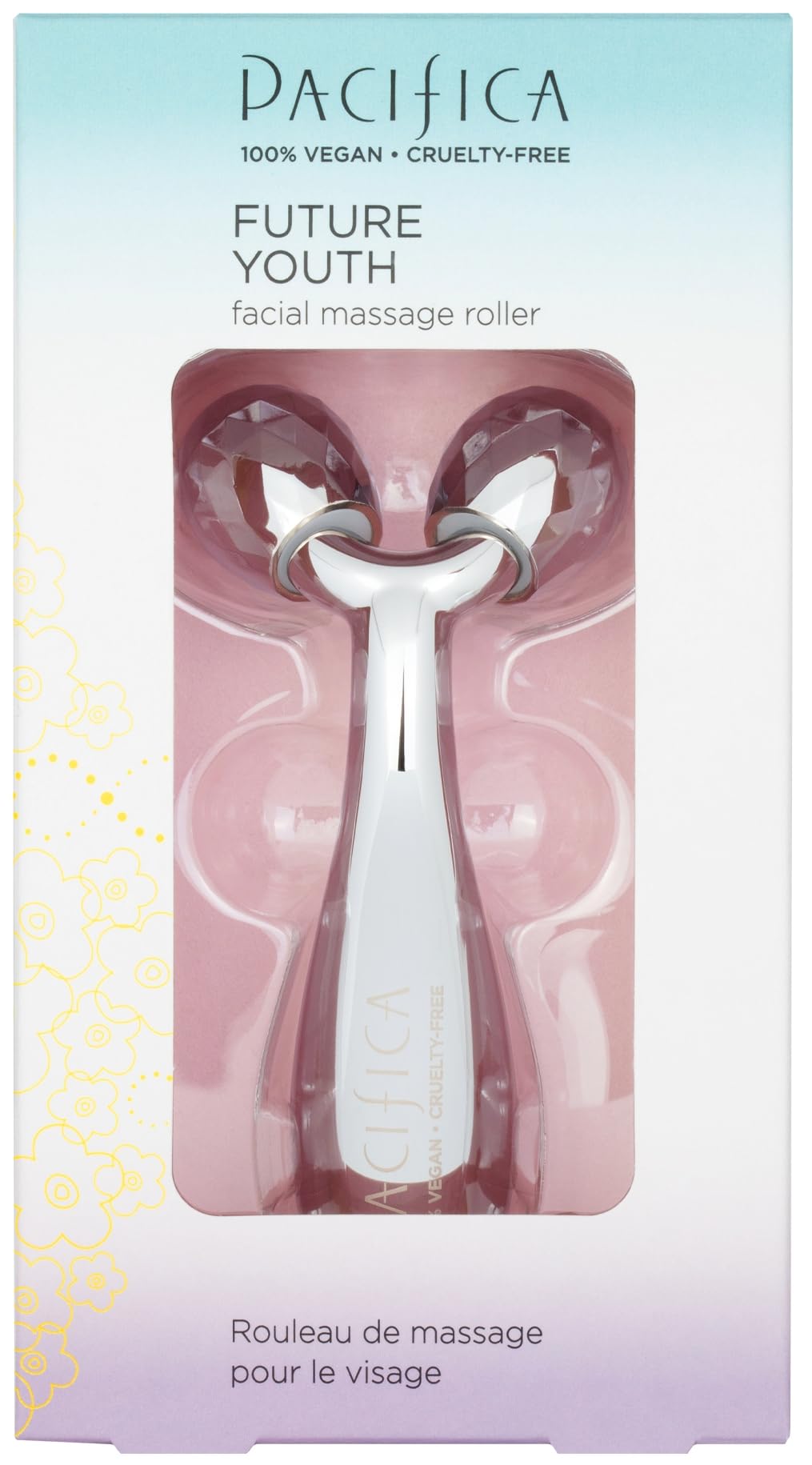 Pacifica Future Youth Stainless Steel Face Roller front view