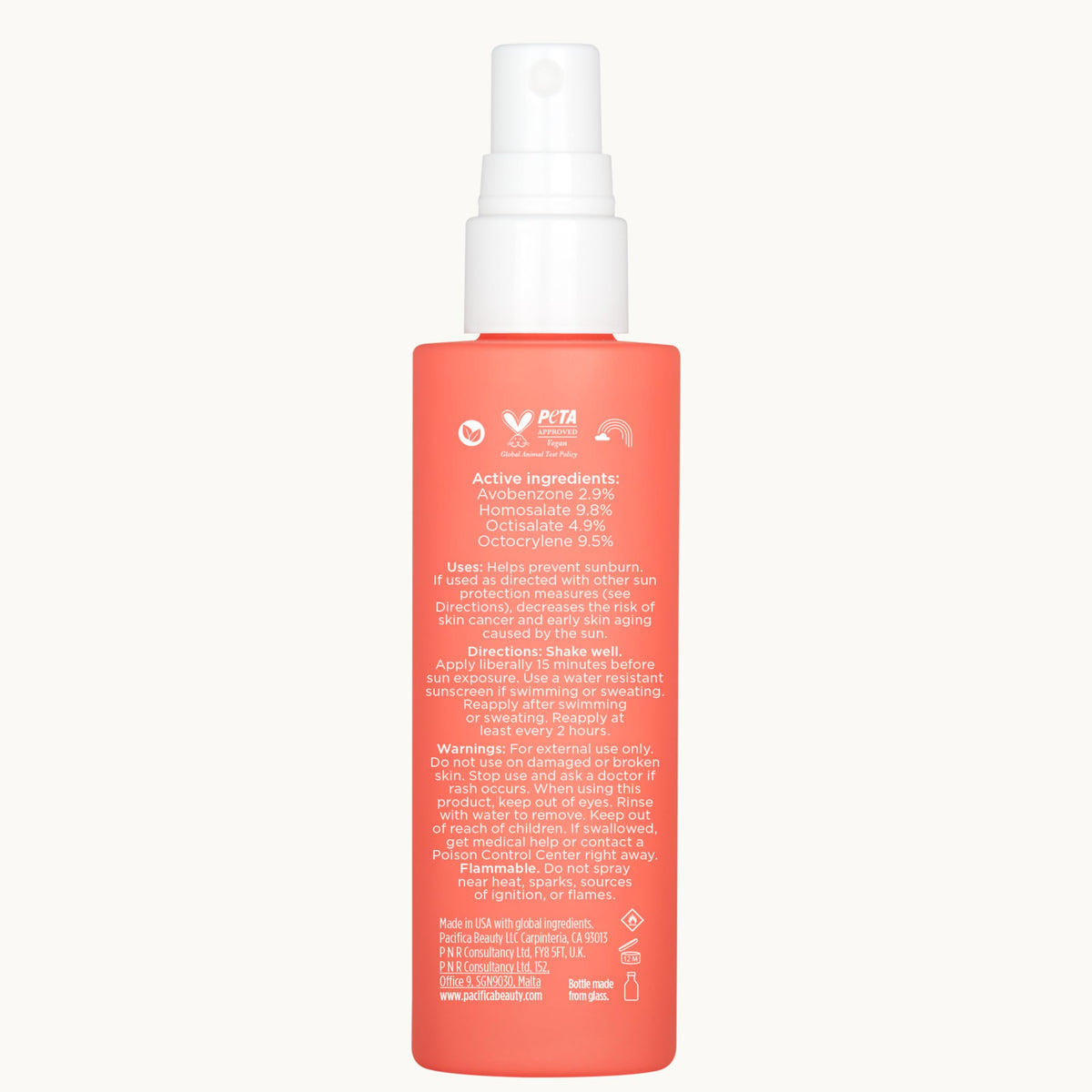 Pacifica Glow Baby Brightening Mist being applied on face