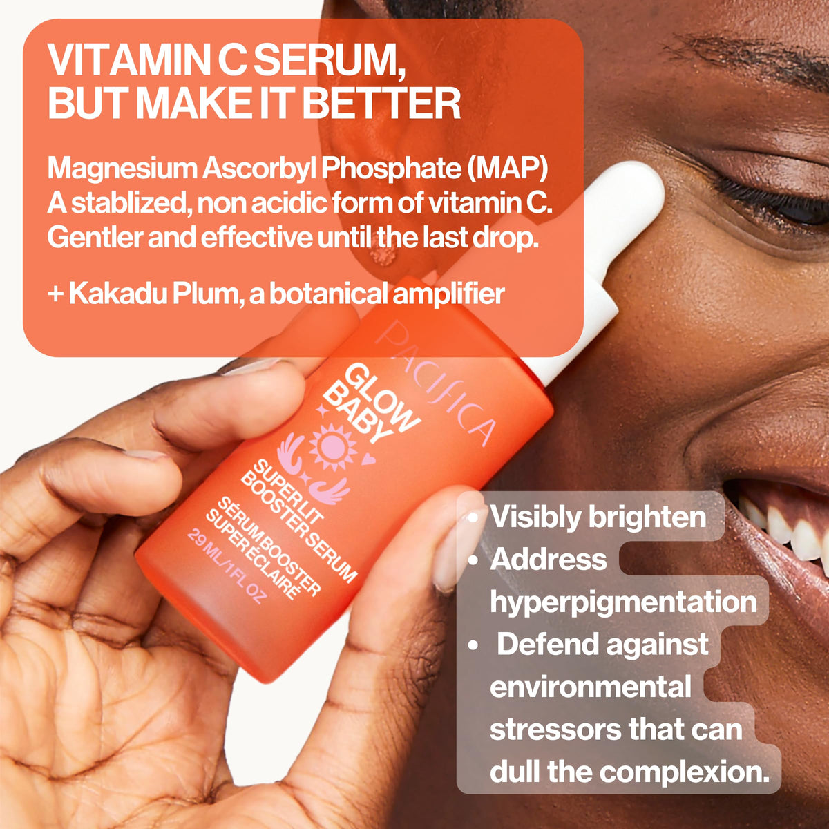 Pacifica Glow Baby Serum bottle with label details