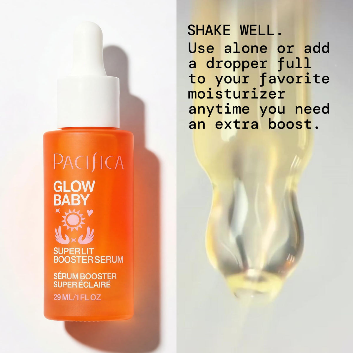 Pacifica Glow Baby Serum close-up of dropper