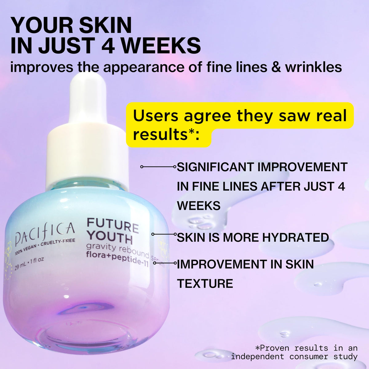 Pacifica Gravity Rebound Serum bottle with label