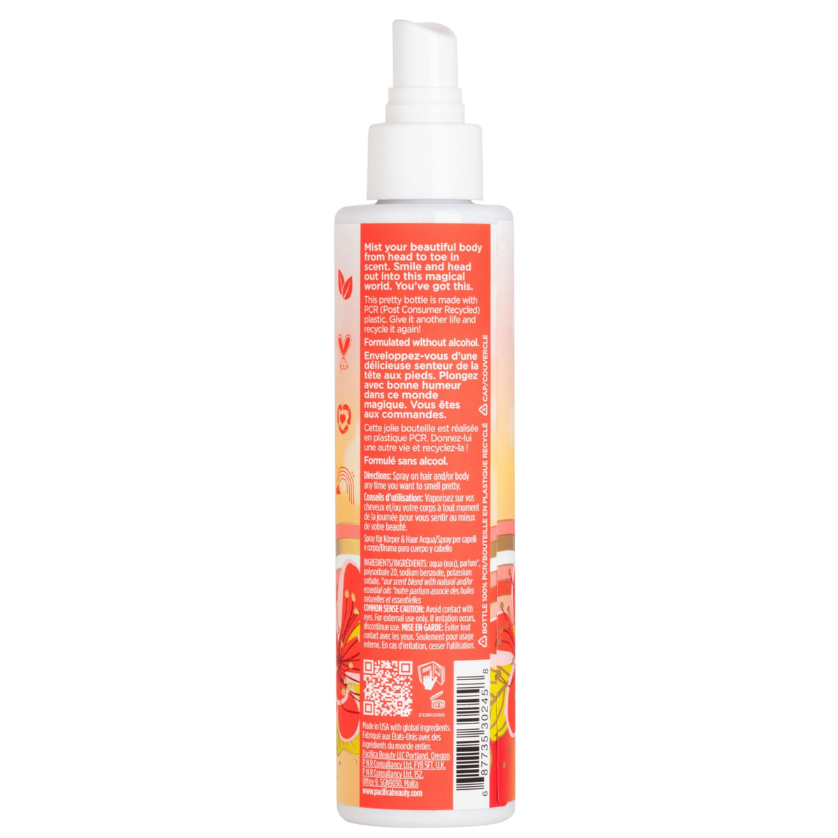Pacifica Hawaiian Ruby Guava Body Mist lifestyle shot outdoors
