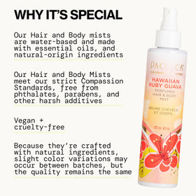 Pacifica Hawaiian Ruby Guava Body Mist on a vanity