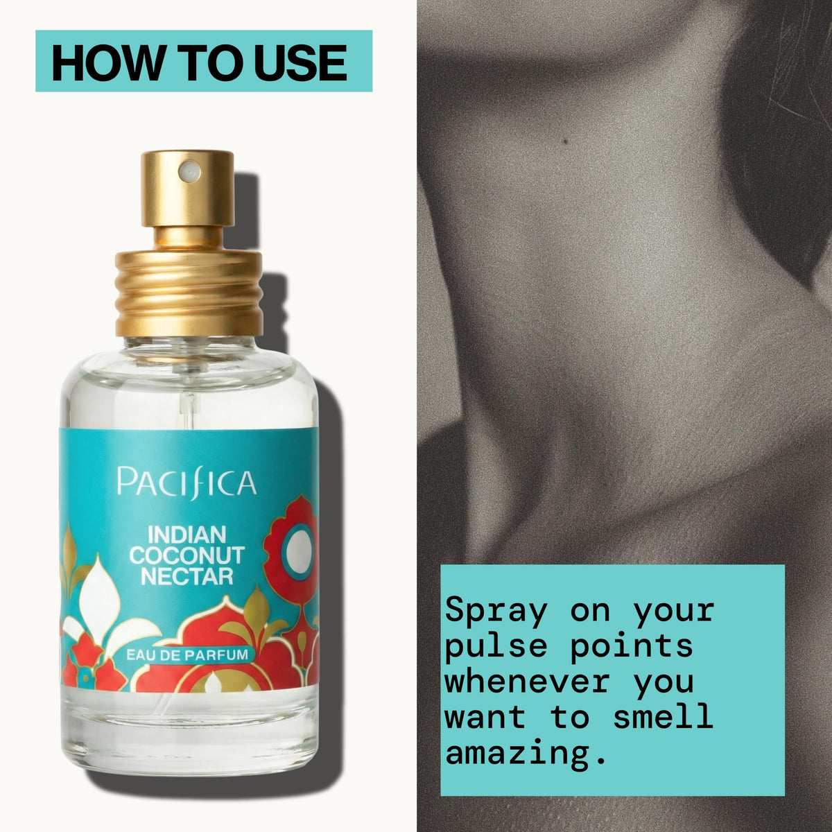 Pacifica Indian Coconut Nectar Perfume Spray packaging