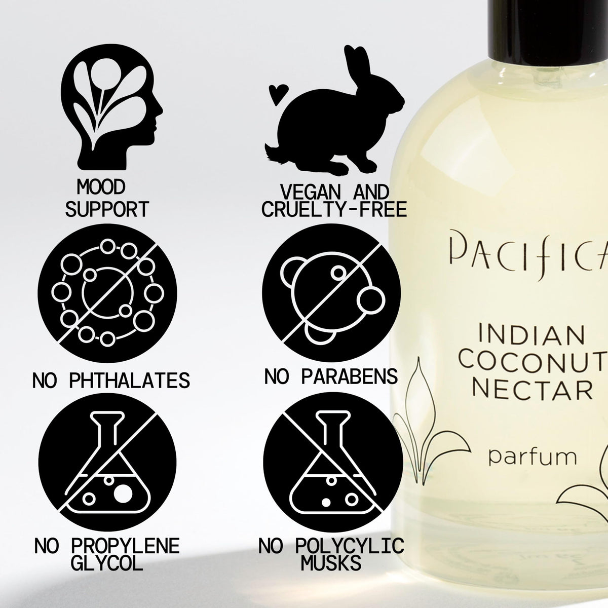 Pacifica Indian Coconut Nectar Spray Perfume 2 oz top view