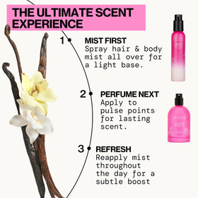 Pacifica Island Vanilla Spray Perfume 2oz on a vanity